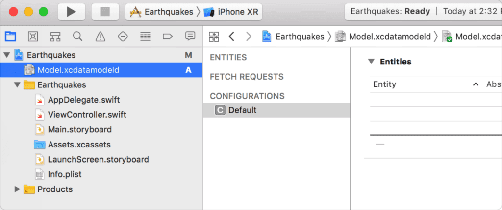 Setting up Core Data in an Objective-C Project