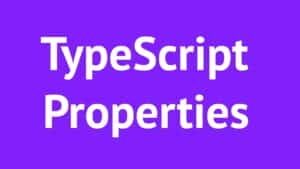 progressive Robot TypeScript Properties text on a purple background