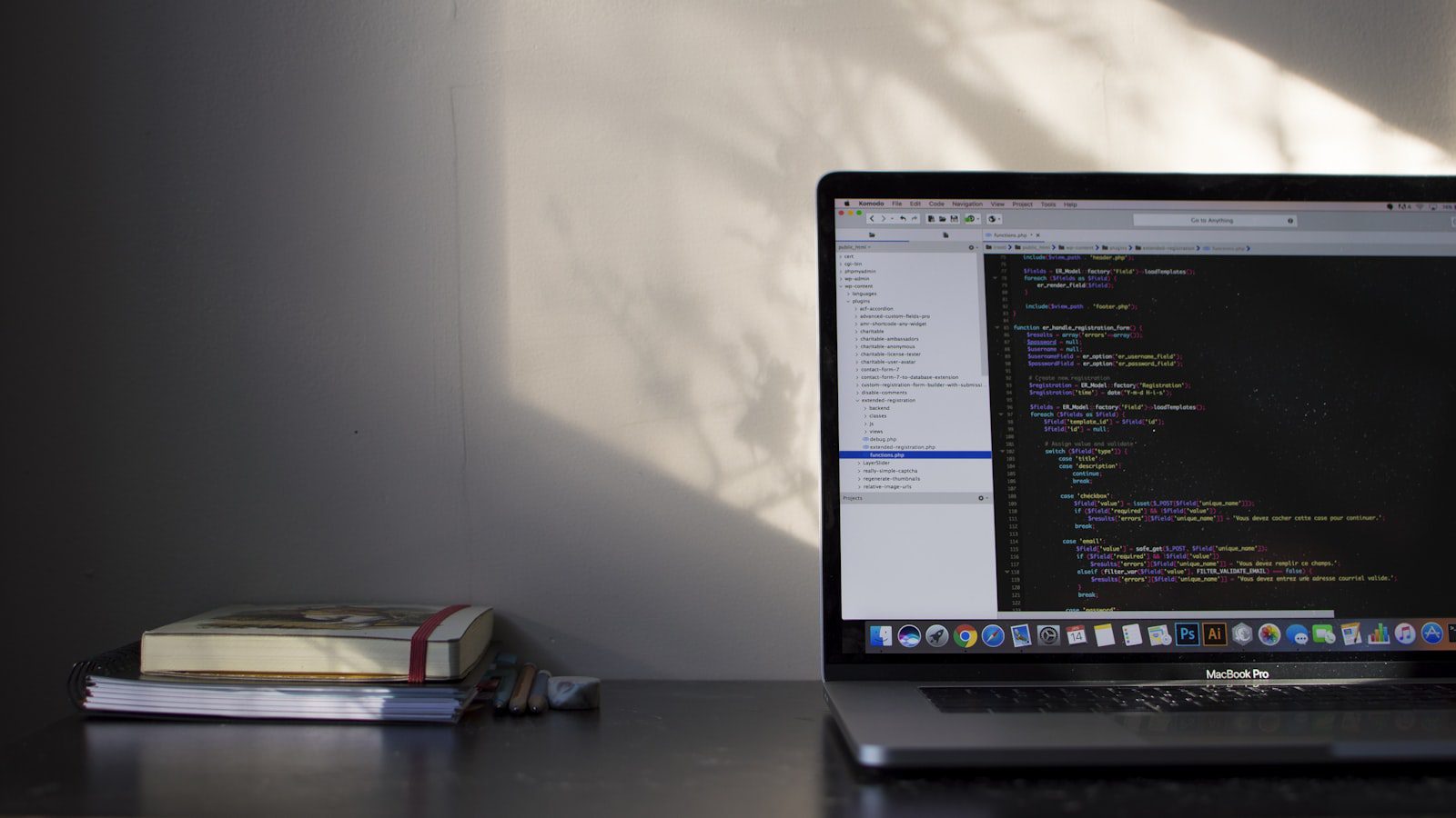 Code execution with MCP shown through a developer laptop running software tools