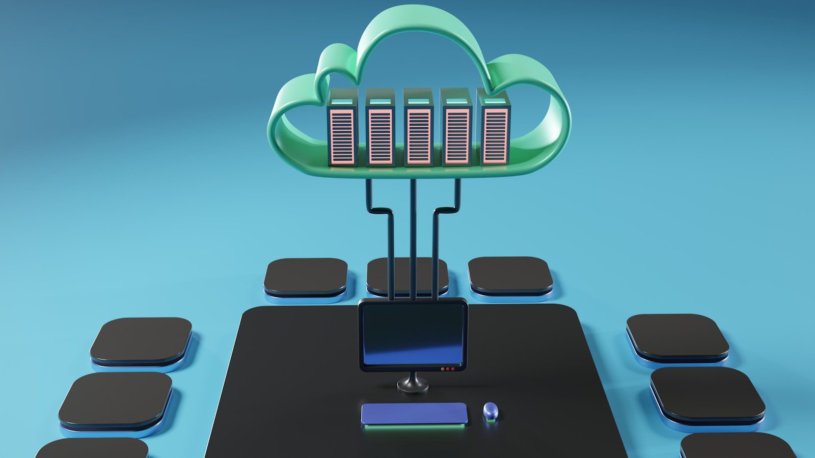 Code Execution with MCP: 7 Powerful Agent System Lessons 9 Cloud architecture illustration showing code execution with MCP in an agent system