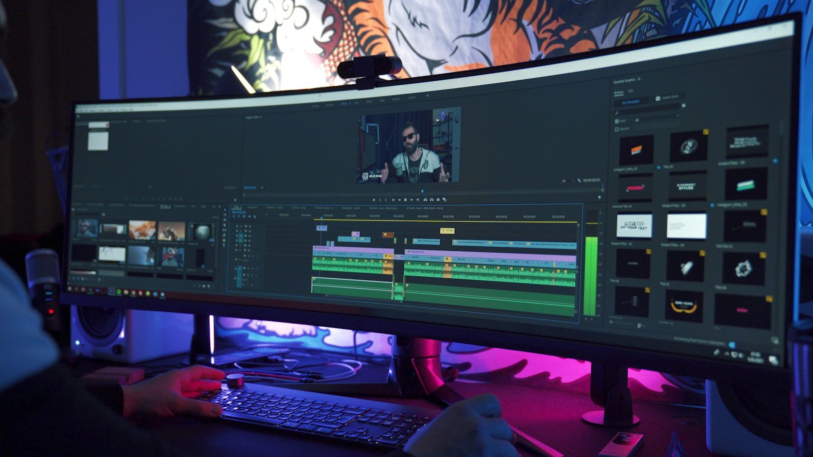 HitPaw AI Marvels: 7 Smart Ways Creators Win 14 Video editing monitor representing image-to-video templates