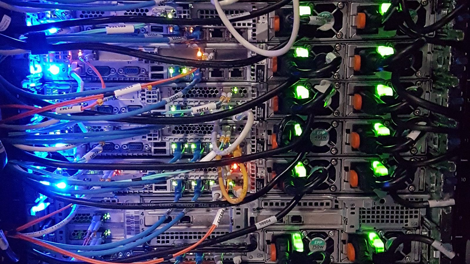 Hybrid AI Architectures: 7 Proven Cost and Speed Wins 14 edge private and cloud AI infrastructure with server hardware and connected cables