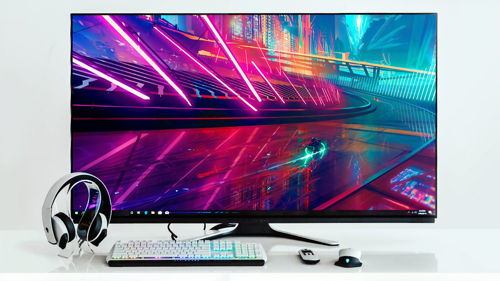 Midjourney V8: 7 Powerful Alpha Image Lessons 18 High resolution monitor setup representing HD image generation speed and GPU costs