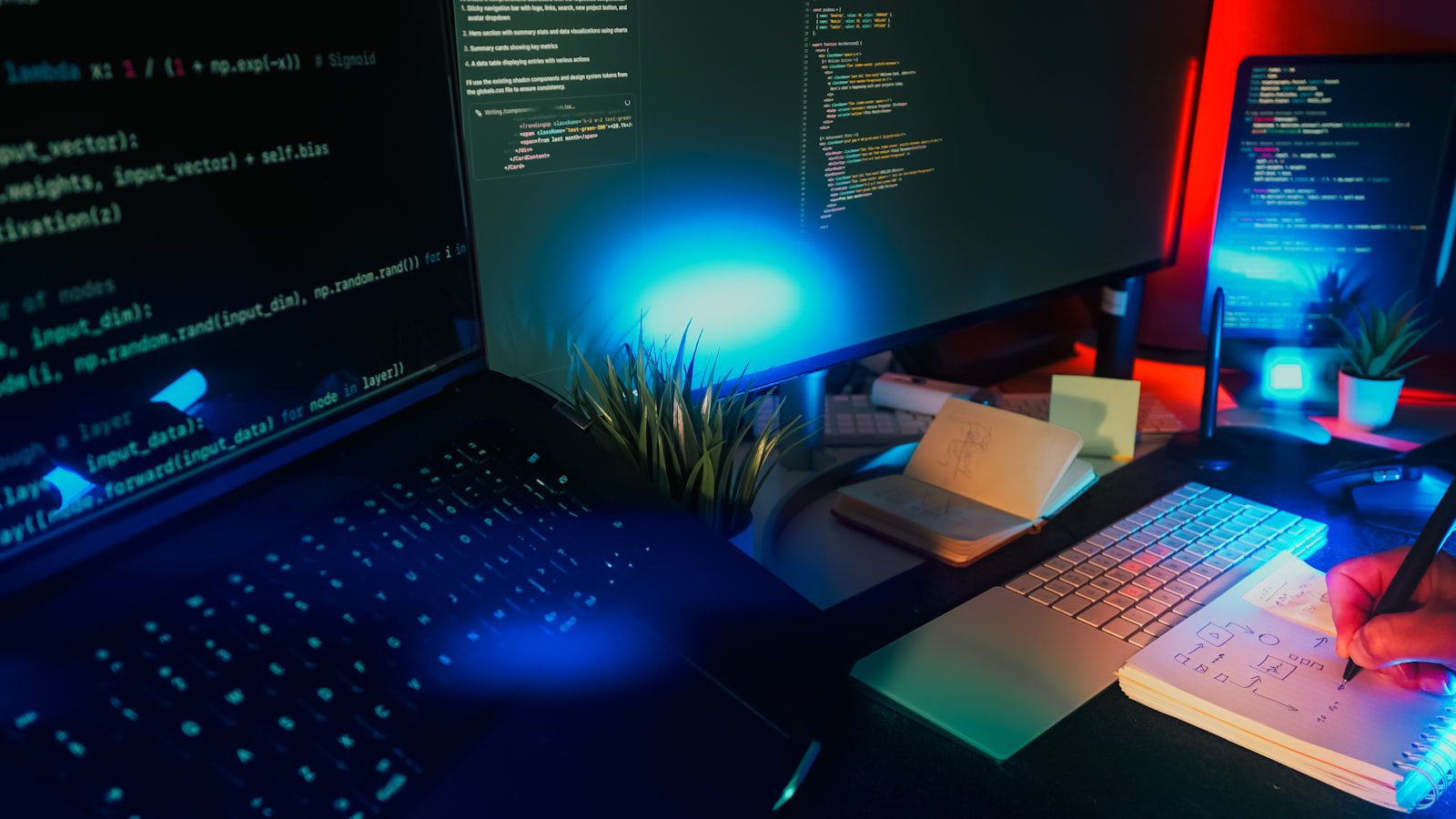 Computer screens with code representing OpenClaw deployment and AI agent tool integrations