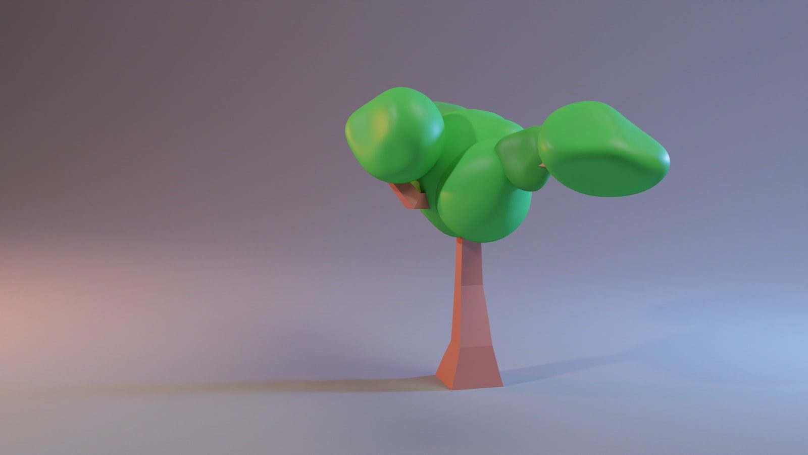 Small 3D tree asset used to answer TRELLIS.2 questions