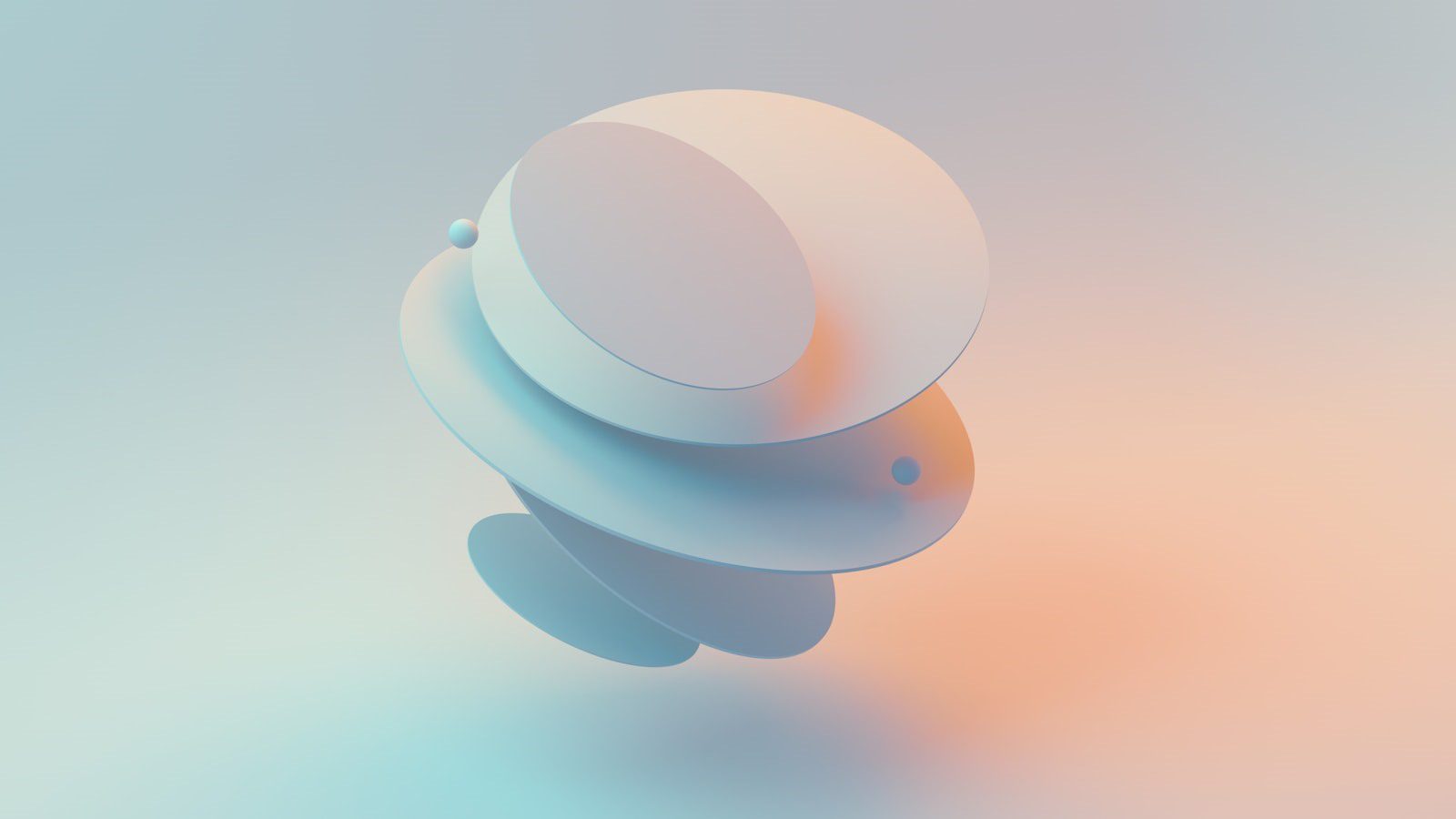 Blue and white 3D render representing image-to-3D generation