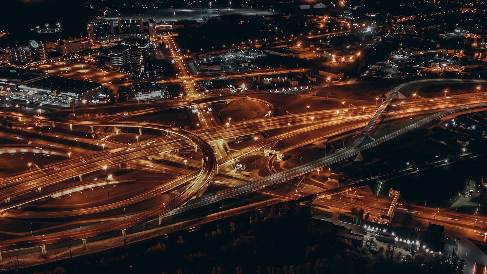aerial smart city highways representing 6G sensing AI and digital twin data