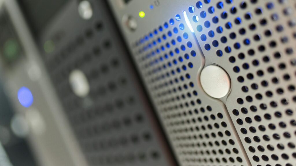Business Central governance represented by secure server infrastructure and administrative systems