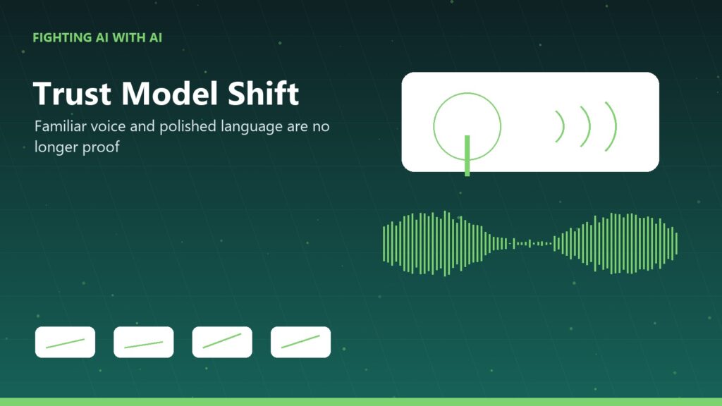 Fighting AI with AI 02 trust model shift