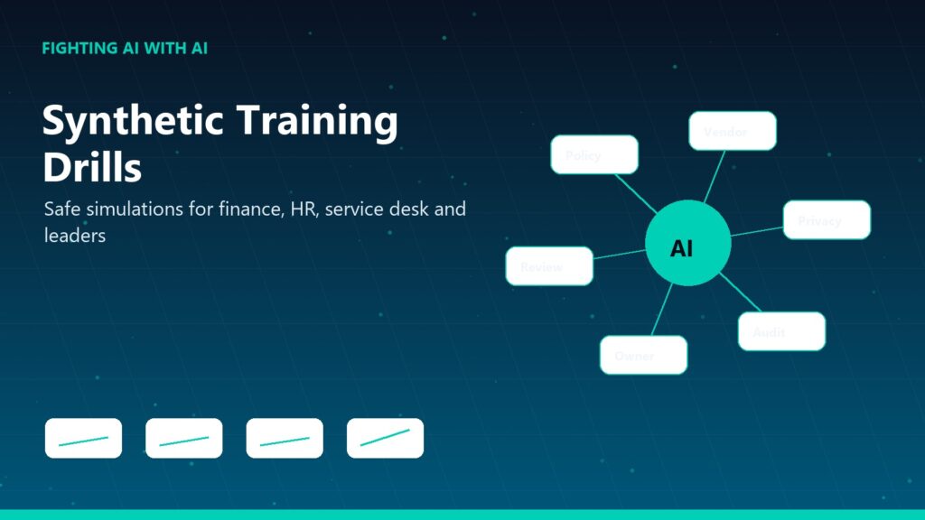 Fighting AI with AI 05 synthetic training drills
