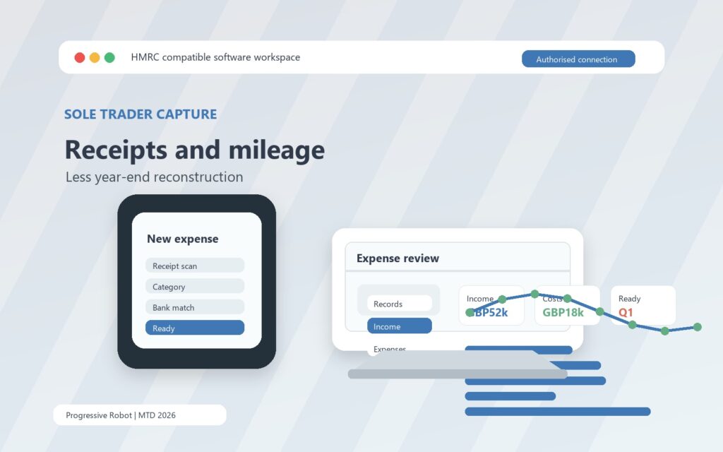 Making Tax Digital MTD 2026 07 sole trader mobile expenses