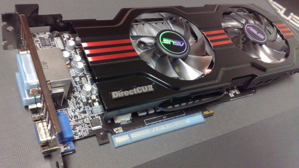 PCIe 8.0 generation comparison represented by a real PCI Express x16 graphics card