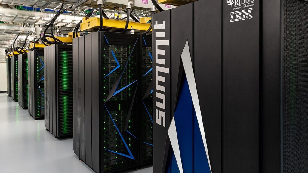 PCIe enterprise AI GPU dense platform comparison shown with real supercomputer hardware