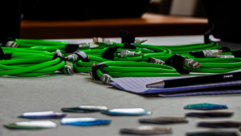 Post-Brexit Digital Sovereignty shown through green cables representing mapped data flows and multi-cloud connections