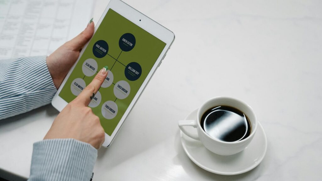 Power Automate vs Zapier SaaS integration diagram on a tablet for no-code automation planning