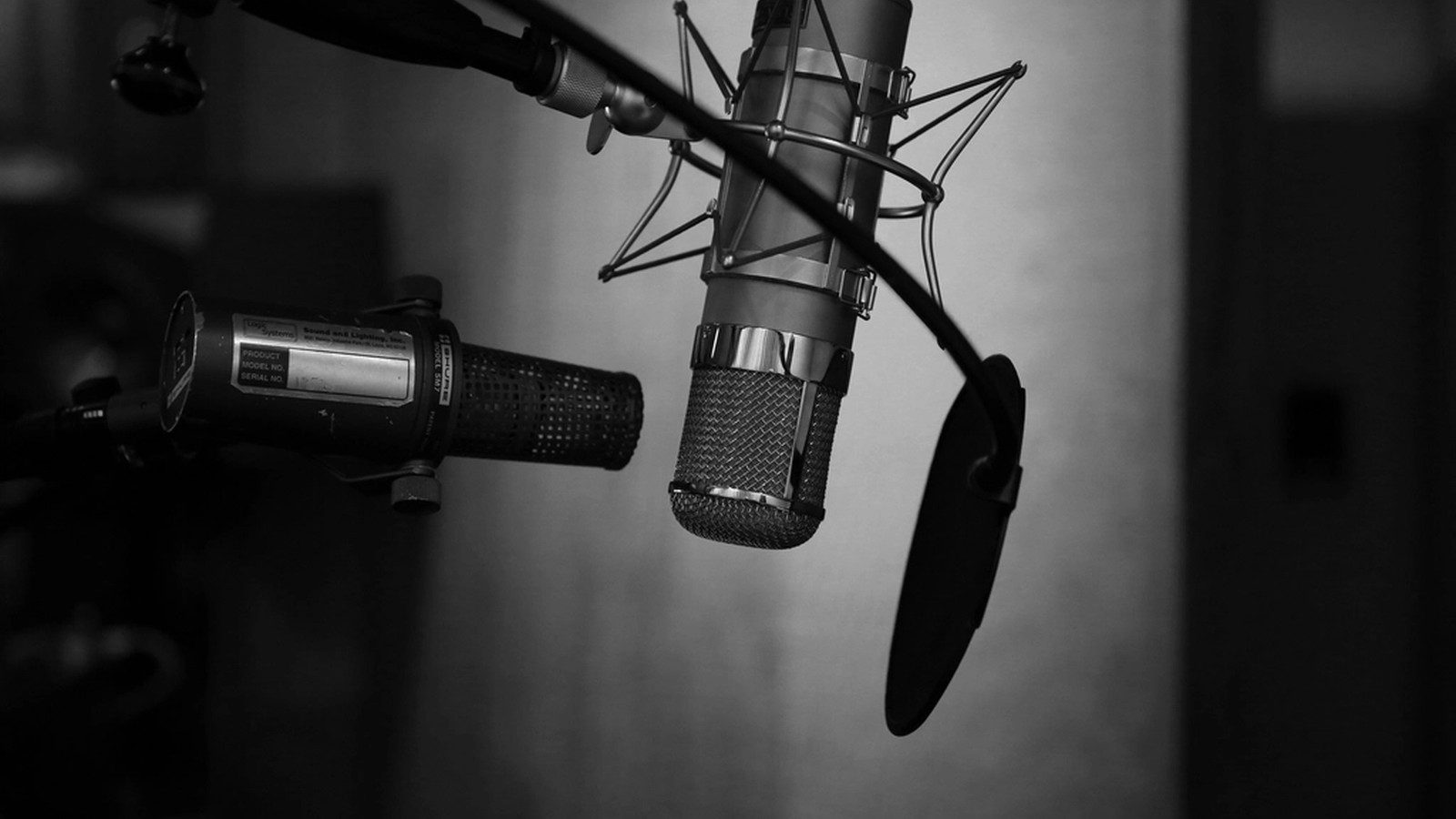 Voxtral TTS studio microphone representing text to speech and voice AI generation