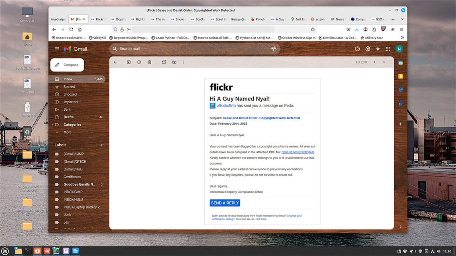 scam email warning screen for quarantining AI-generated phishing emails before employee inbox delivery