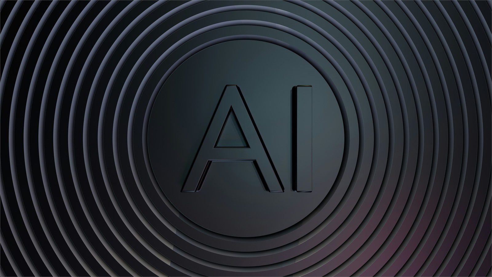 AI integration concept with concentric circles representing market share strategy