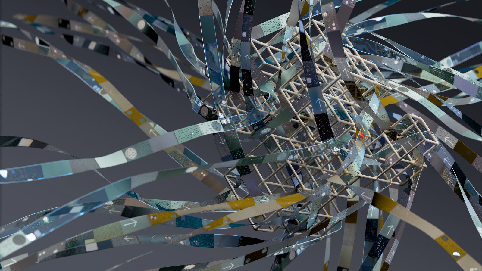 AI worldview convergence similarity scores: abstract AI visualization showing measurement flaws in language model comparison