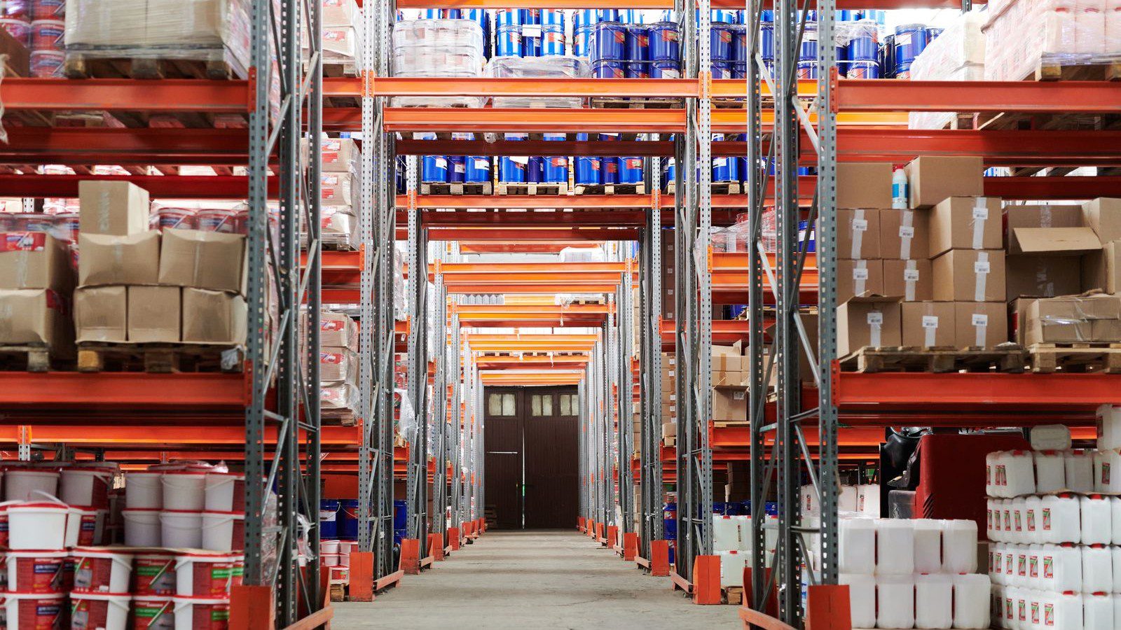 autonomous fleet telematics: warehouse and logistics hub generating operational data.