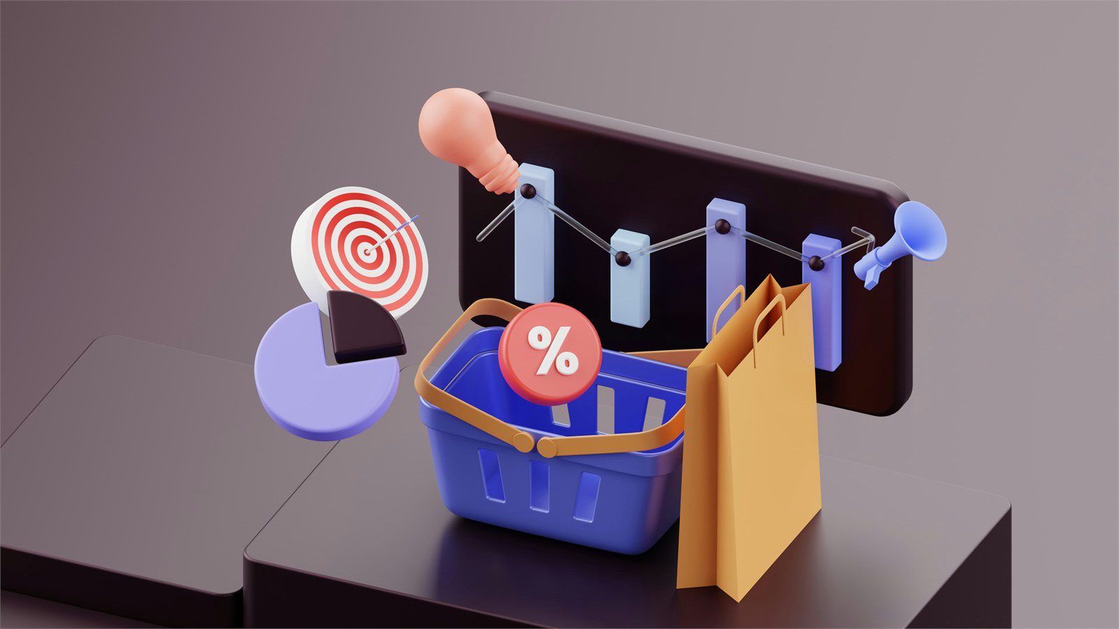 Custom Low-Code Tools: 7 Proven ROI Wins for Teams 13 shopping basket target and percentage concept representing off the shelf software ROI erosion