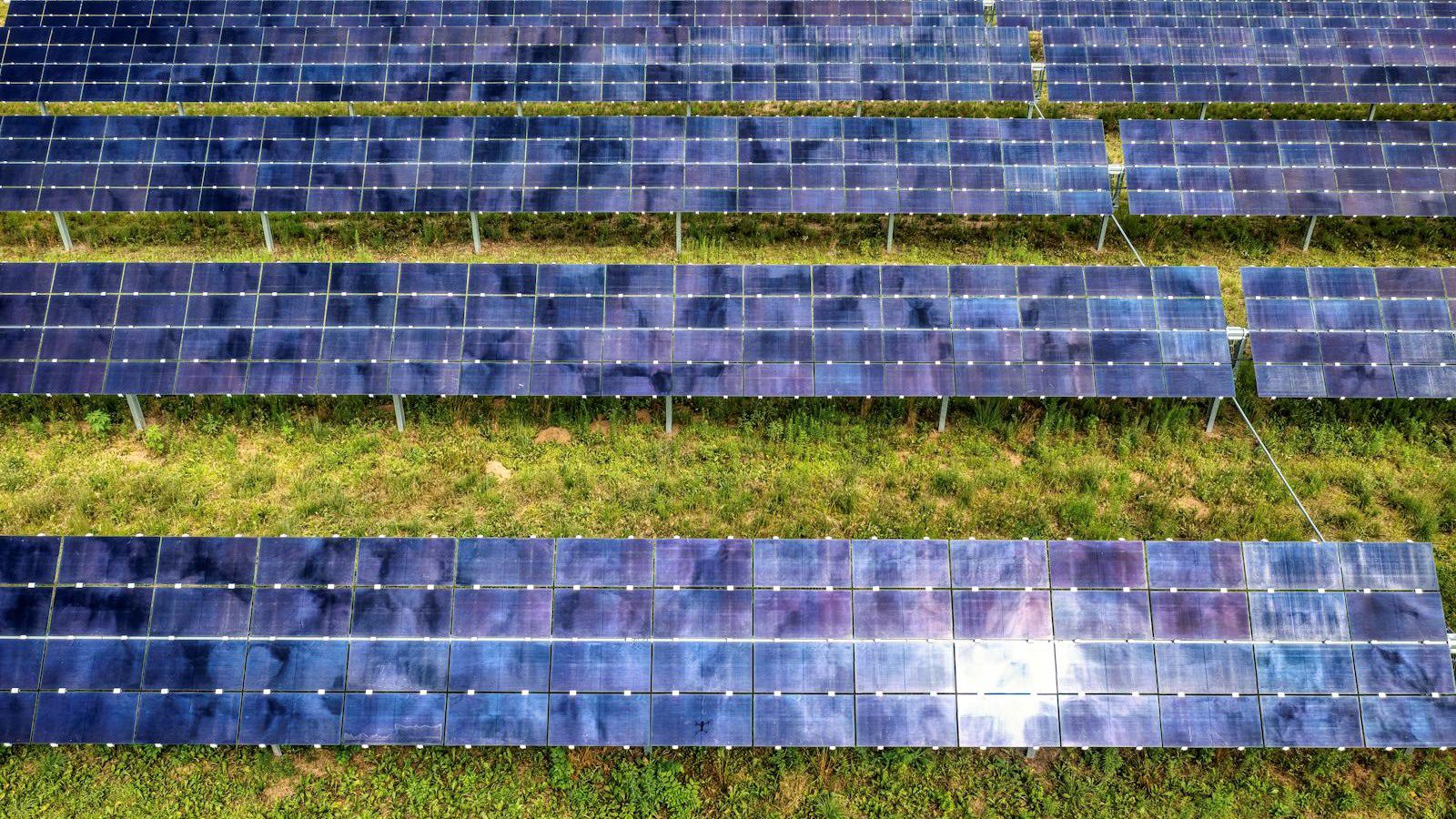 Digital Carbon Footprint: 7 Powerful Ways to Cut It 13 aerial view of a solar farm for greener hosting and lower carbon cloud regions