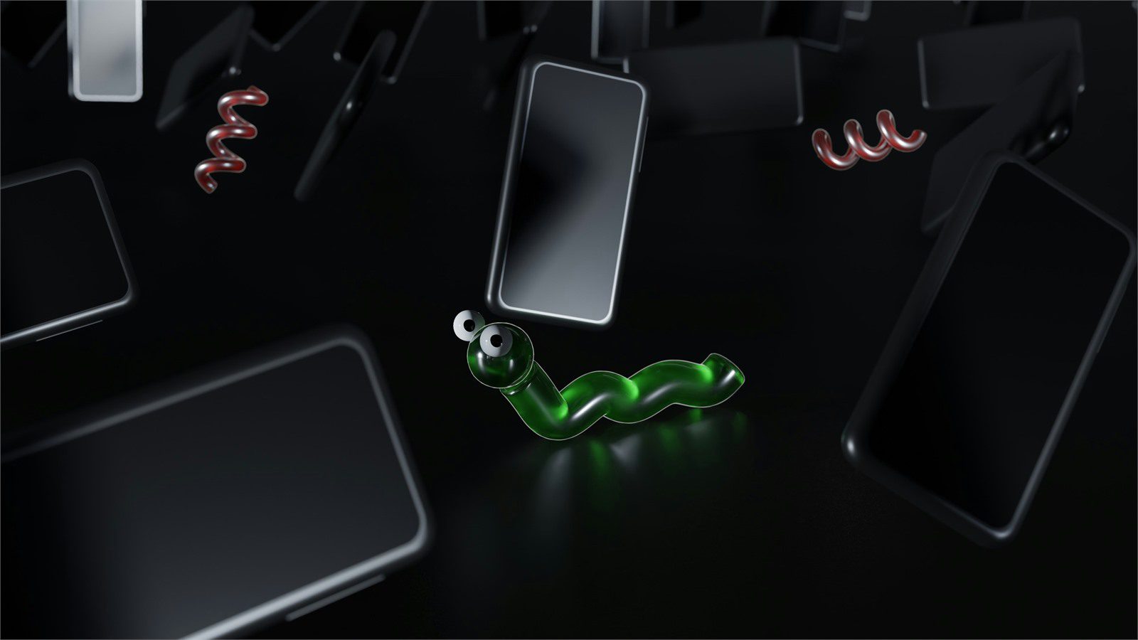 floating digital devices showing partner systems teams and shared data verification workflows