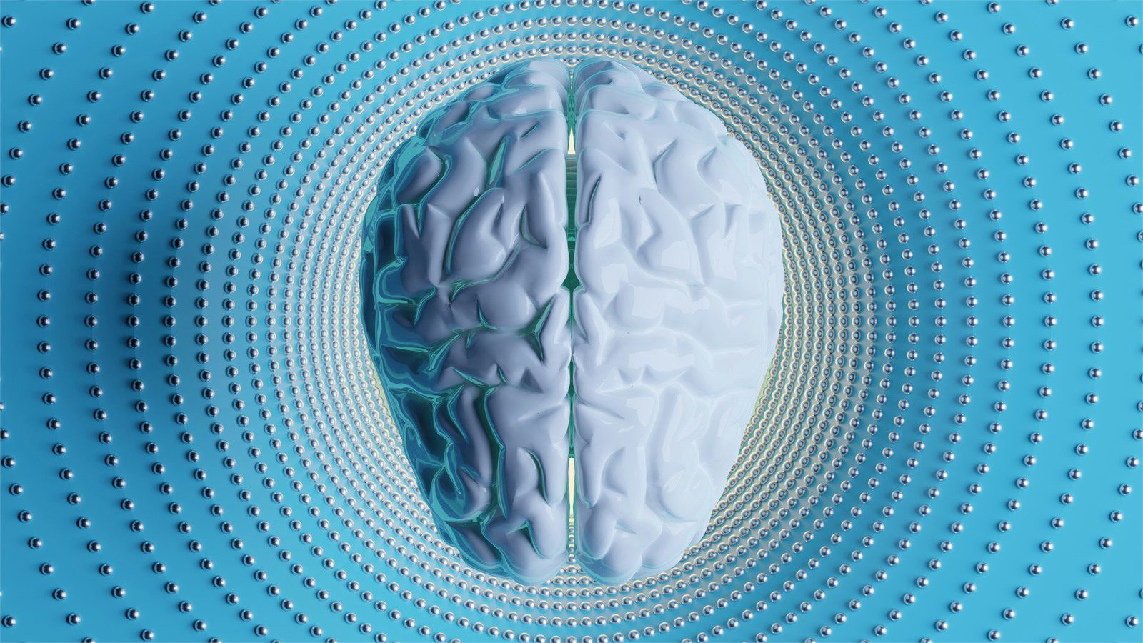 AI brain with signal rings representing lower latency and faster processing delays at the edge