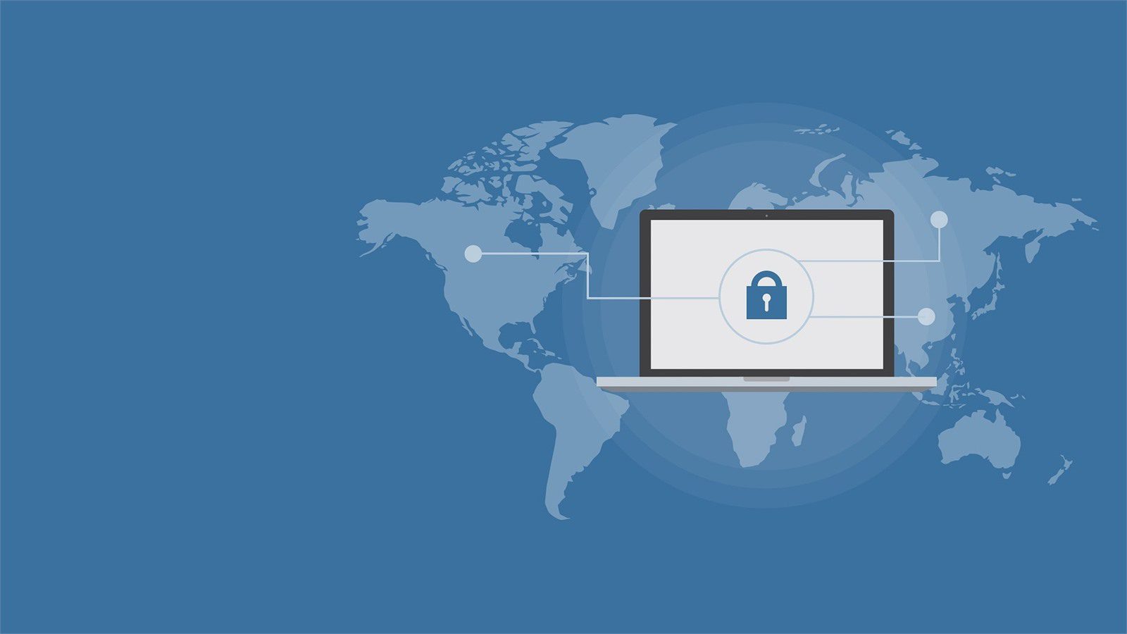 global network visualization representing ransomware resilience governed across business services