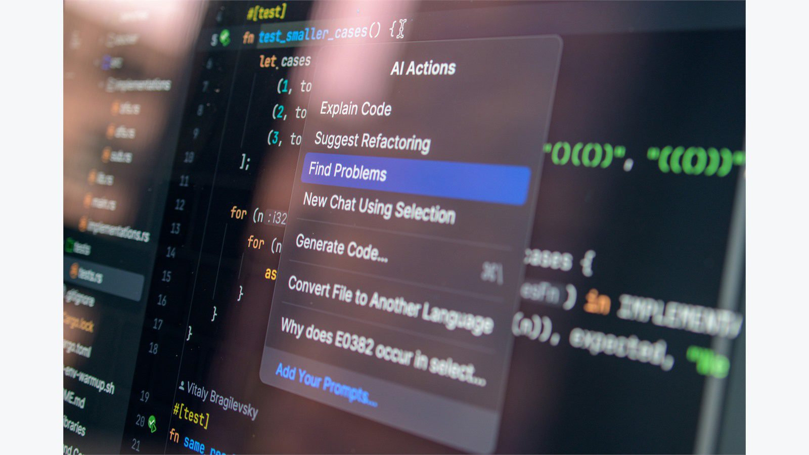 developer code screen representing secure coding DevSecOps checks and release gates