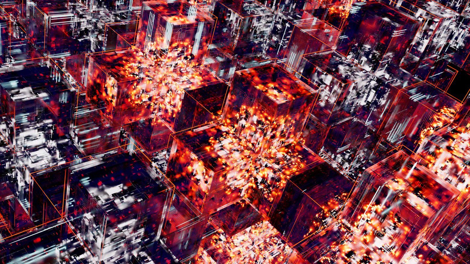 integrating graph databases knowledge graph RAG: abstract digital cube network representing a knowledge graph architecture