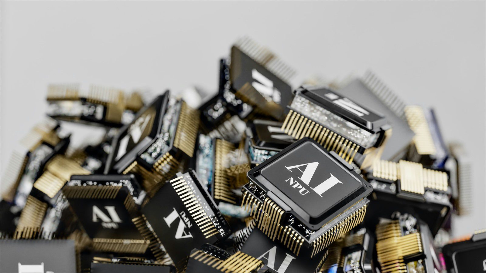 stacked electronic components representing rising hosting energy costs from growing compute demand