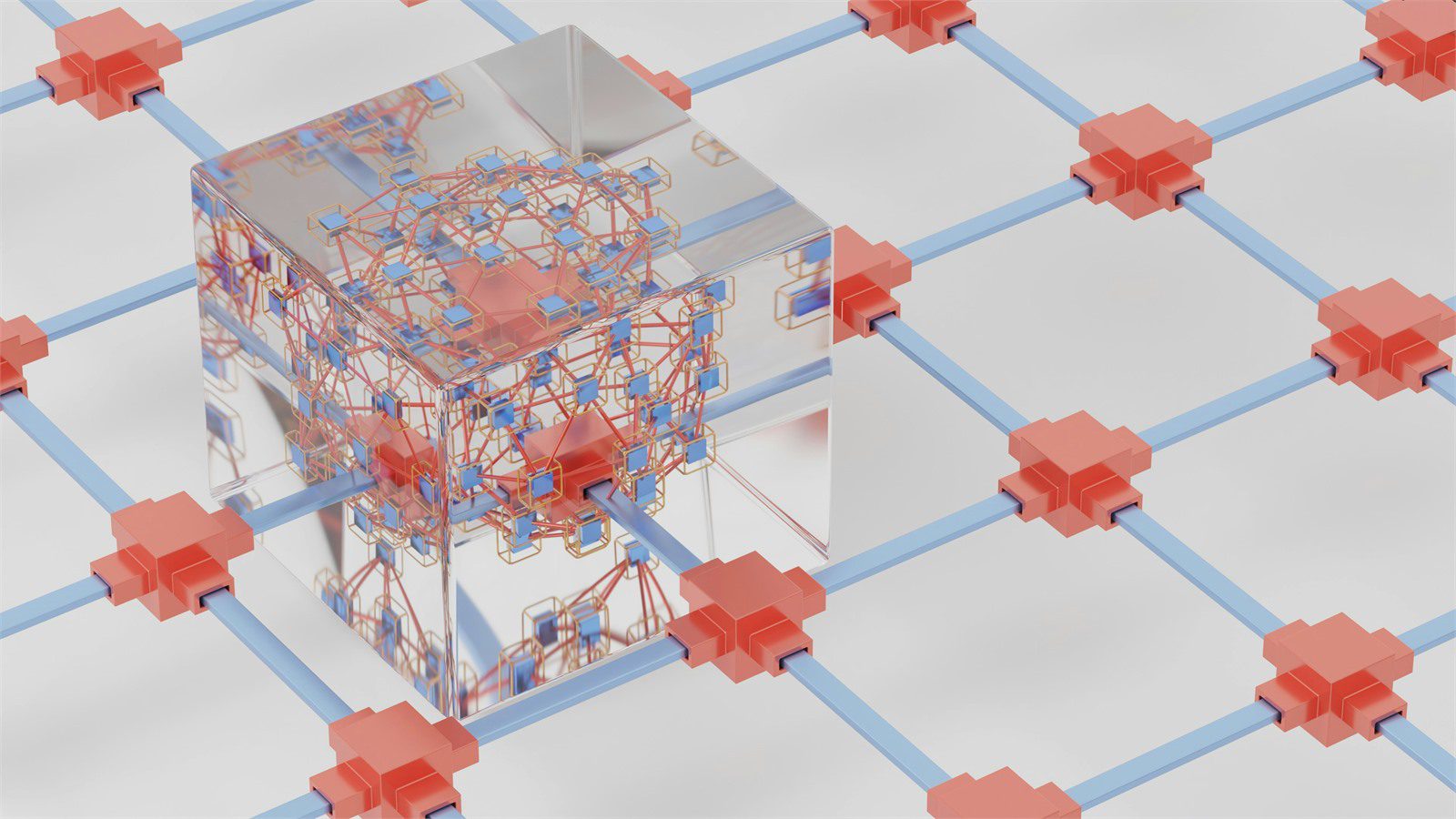 connected network cube representing attack path mapping exposure management and reachable cyber risk