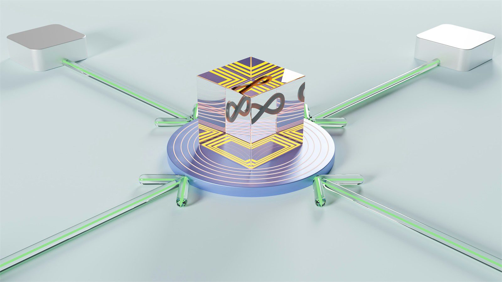connected operating model nodes representing preemptive cybersecurity ownership cadence and security workflows