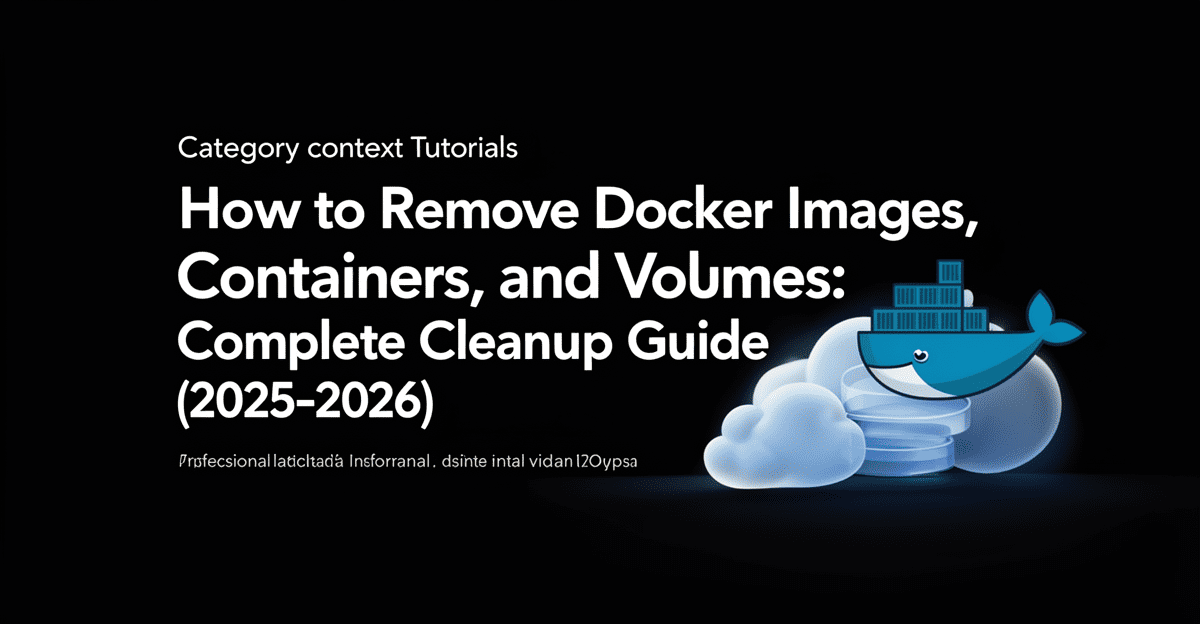 How to Remove Docker Images, Containers, and Volumes: Complete Cleanup Guide (2025–2026)