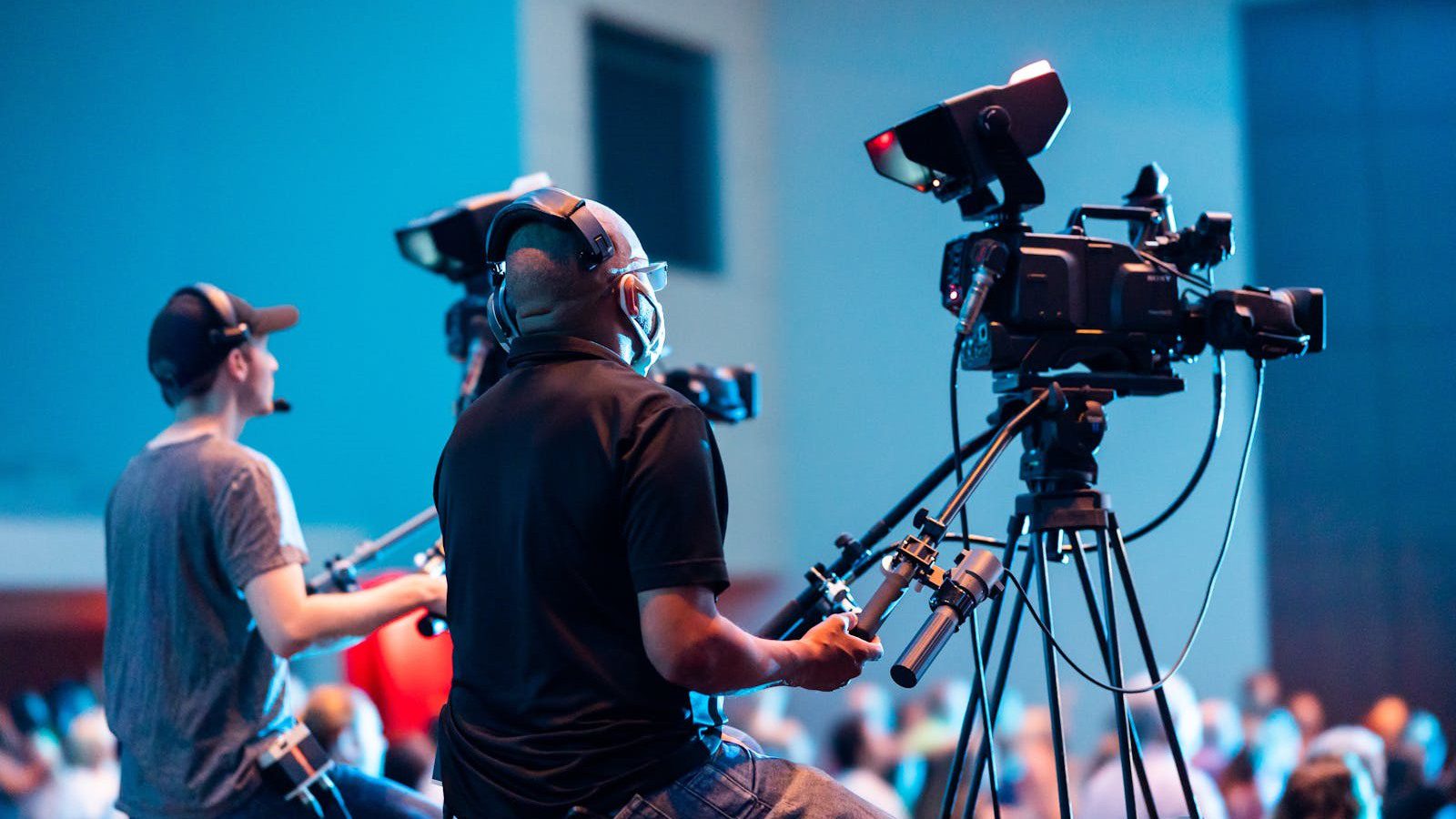 VideoAI Review: 7 Powerful AI Video Wins for Creators 17 camera operators filming an event representing AI video disclosure privacy and public trust