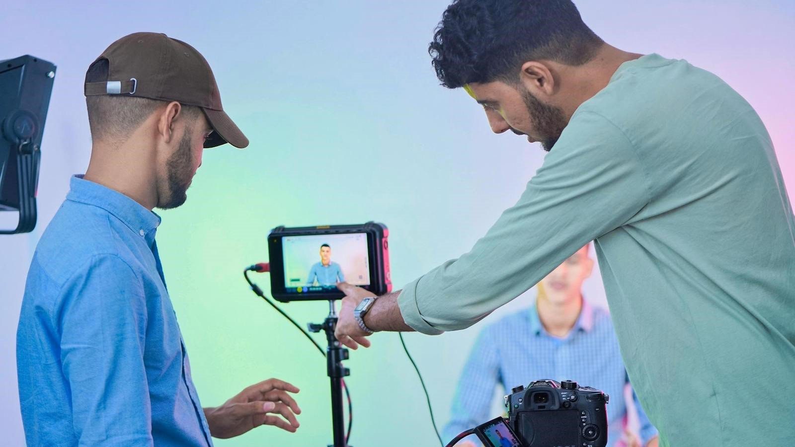 VideoAI Review: 7 Powerful AI Video Wins for Creators 19 VideoAI FAQ with studio crew and camera setup for AI video generator questions