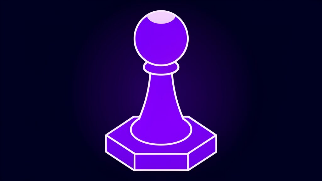 ai assisted or ai generated max spero f chess pawn on round base