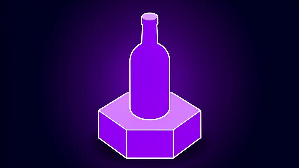 ai distillation advisory chinese companies american models a bottle with a wide body and a long narrow neck