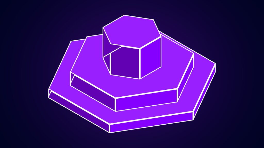 ai employee ema 77m series b enterprise saas b hexagonal cell block with a raised hexagonal core