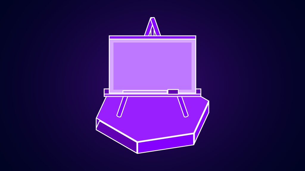 ai generated artwork venues strike back a easel holding a blank canvas