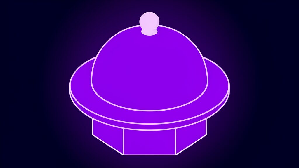 AI-generated menu - ai generated menu sameness problem a serving cloche dome on round plate