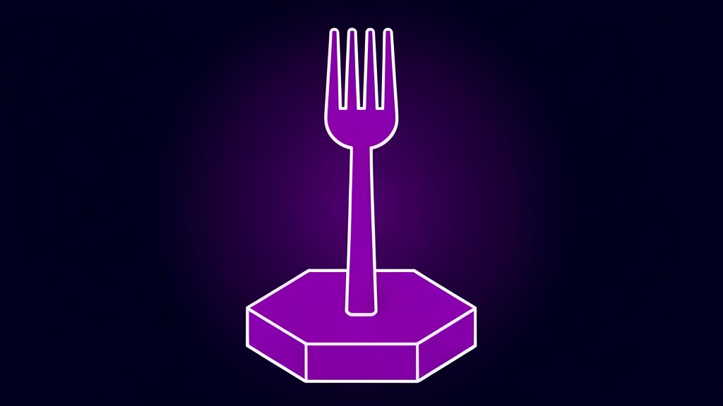 ai generated menu sameness problem c upright dinner fork four tines