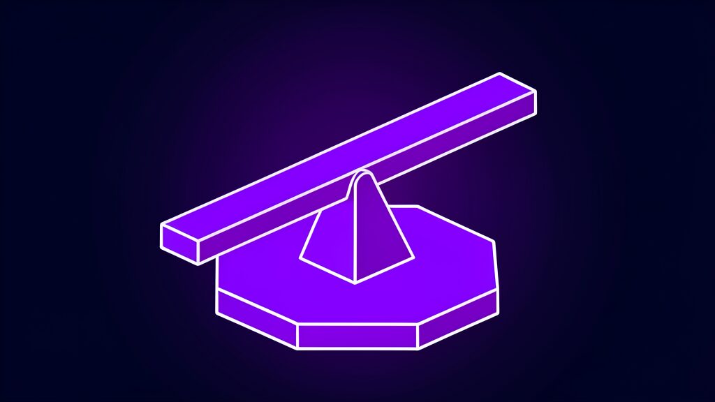 ai price war anthropic openai cheaper ai models a seesaw plank on a central fulcrum wedge
