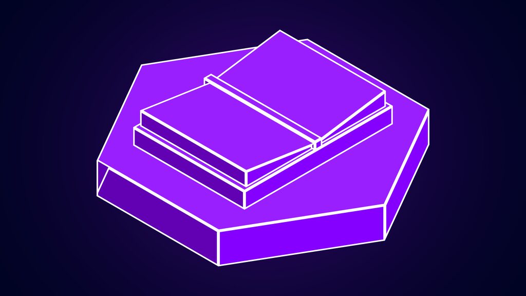 almanac health ai workspace clinical research a open book of two flat pages with a raised spine