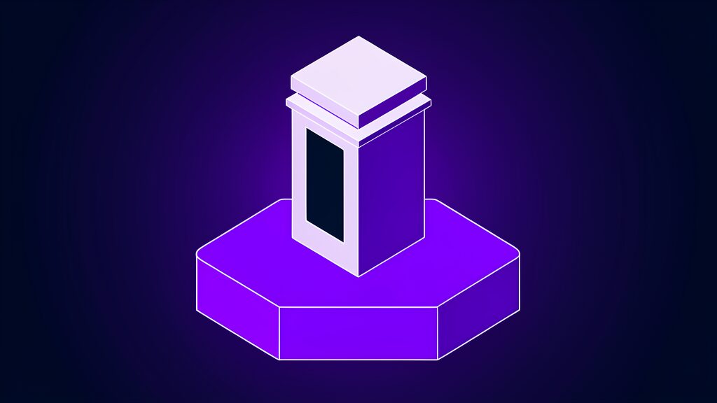 america gov official us government ai chatbot d kiosk booth with rectangular opening and thin ledge