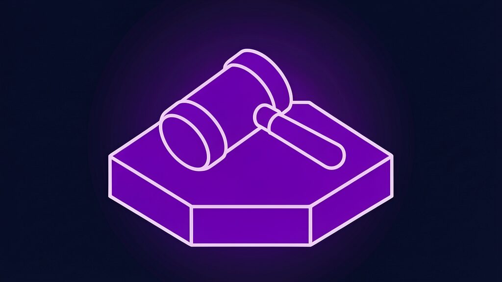 augmentation without abdication ai research a solid gavel resting on its side