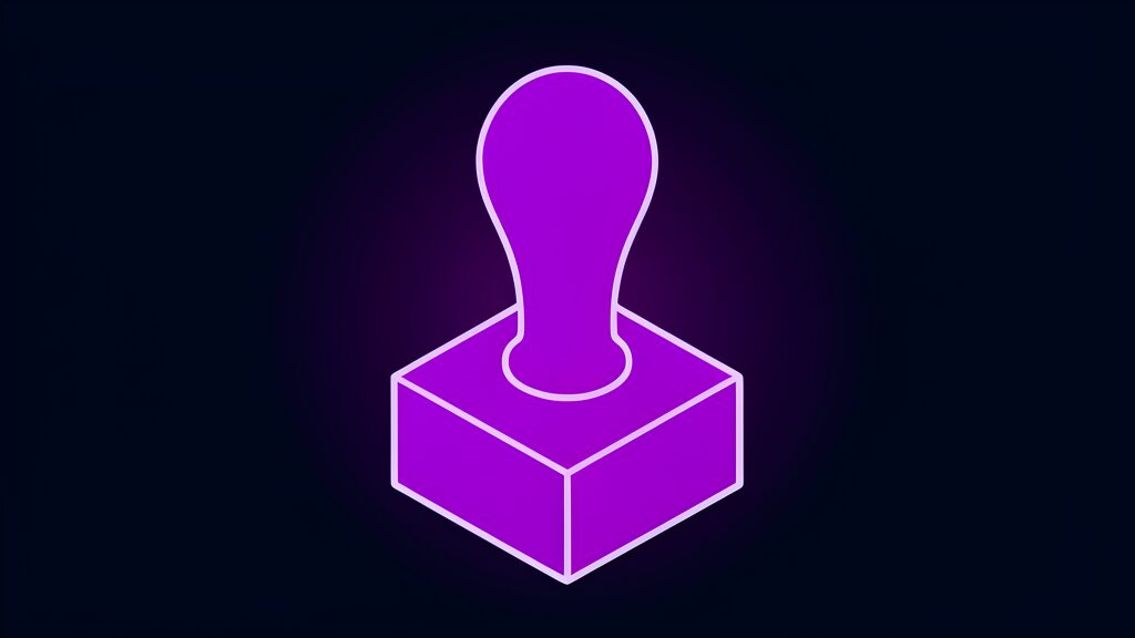 augmentation without abdication ai research e solid rubber stamp with a round handle