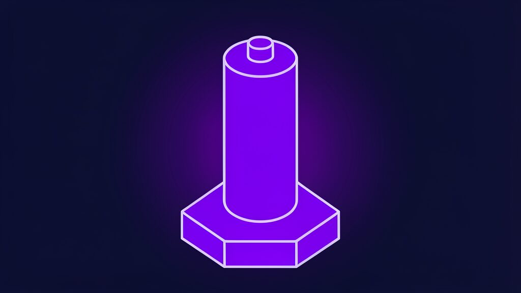 chrome extended stable managed fleet version gap d upright battery cell with a small top nub