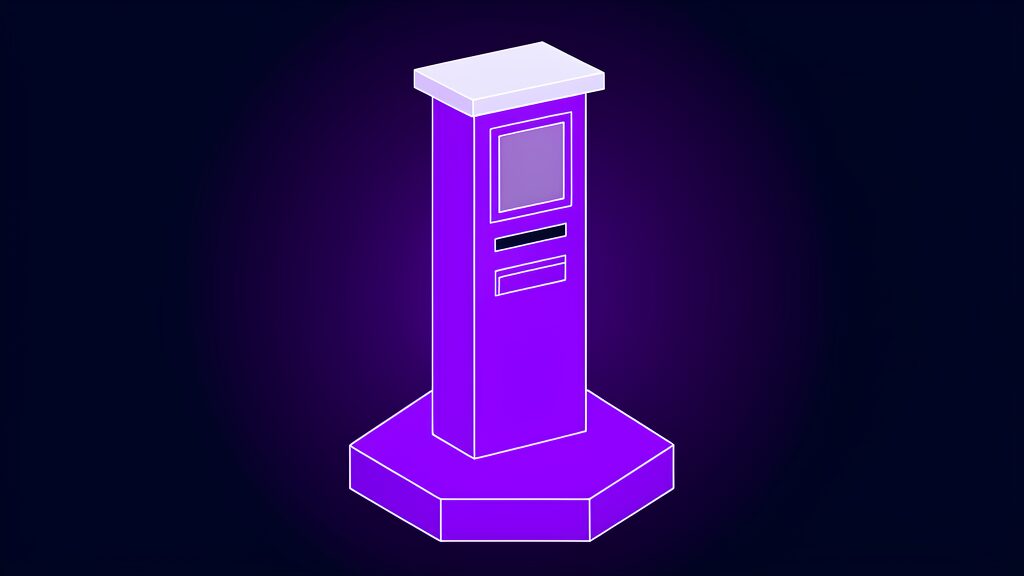 claude money personal finance ios app b cash machine kiosk with blank screen